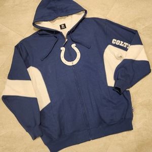 Indianapolis Colts Team NFL Mens L Large Football Heavy Hoodie Sweatshirt Jacket